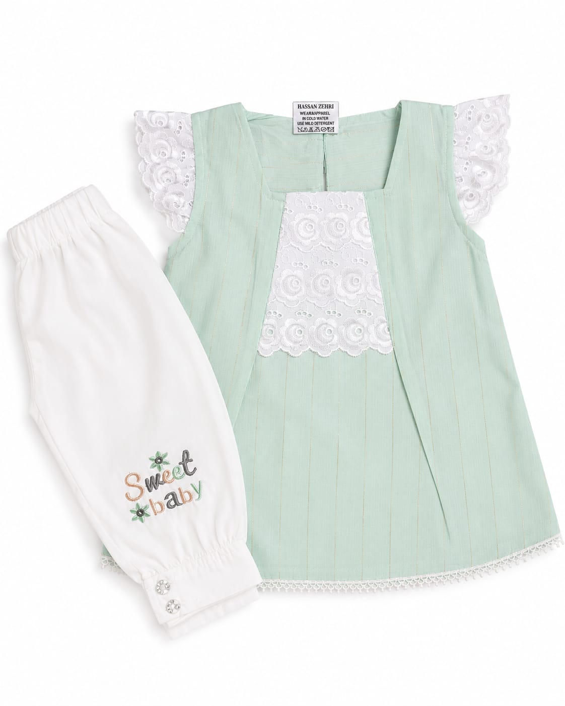 "Cute Bear Print Baby Dress – Soft Cotton Dress for Little Ones"