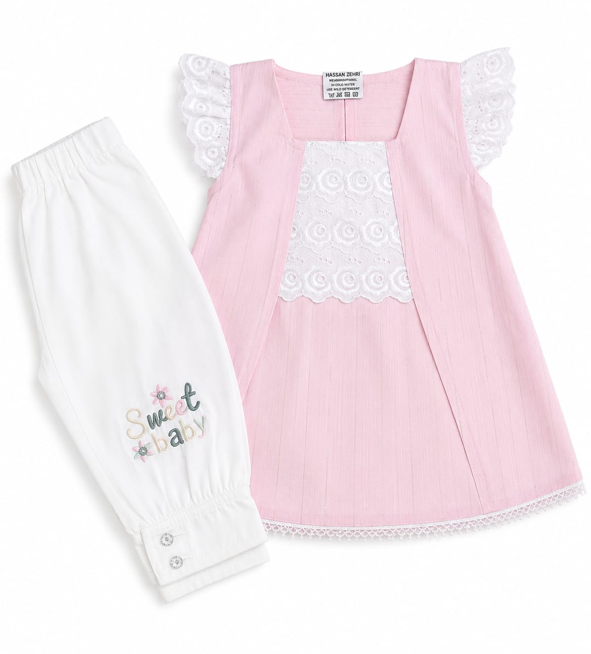 "Cute Bear Print Baby Dress – Soft Cotton Dress for Little Ones"
