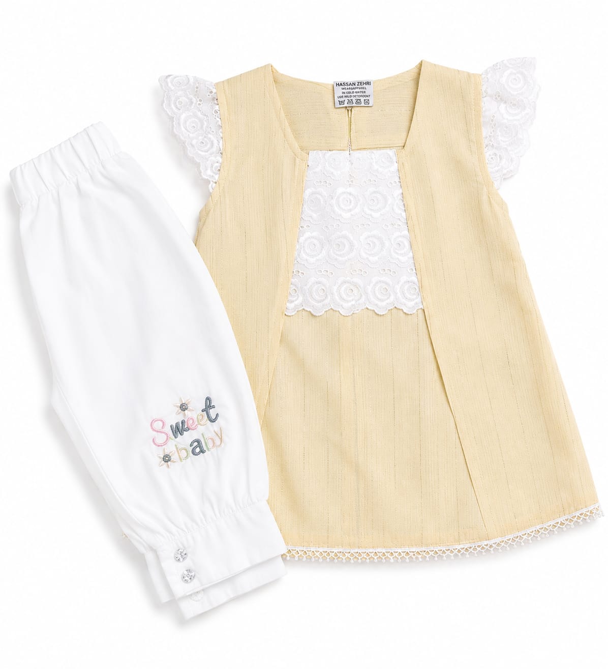"Cute Bear Print Baby Dress – Soft Cotton Dress for Little Ones"