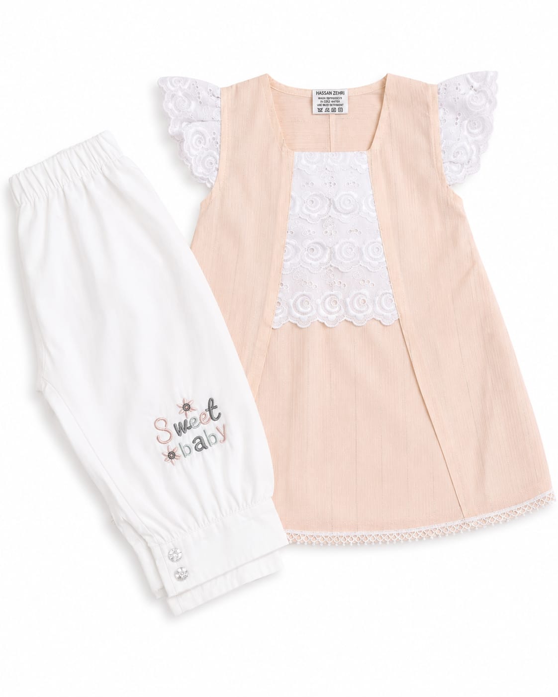 "Cute Bear Print Baby Dress – Soft Cotton Dress for Little Ones"